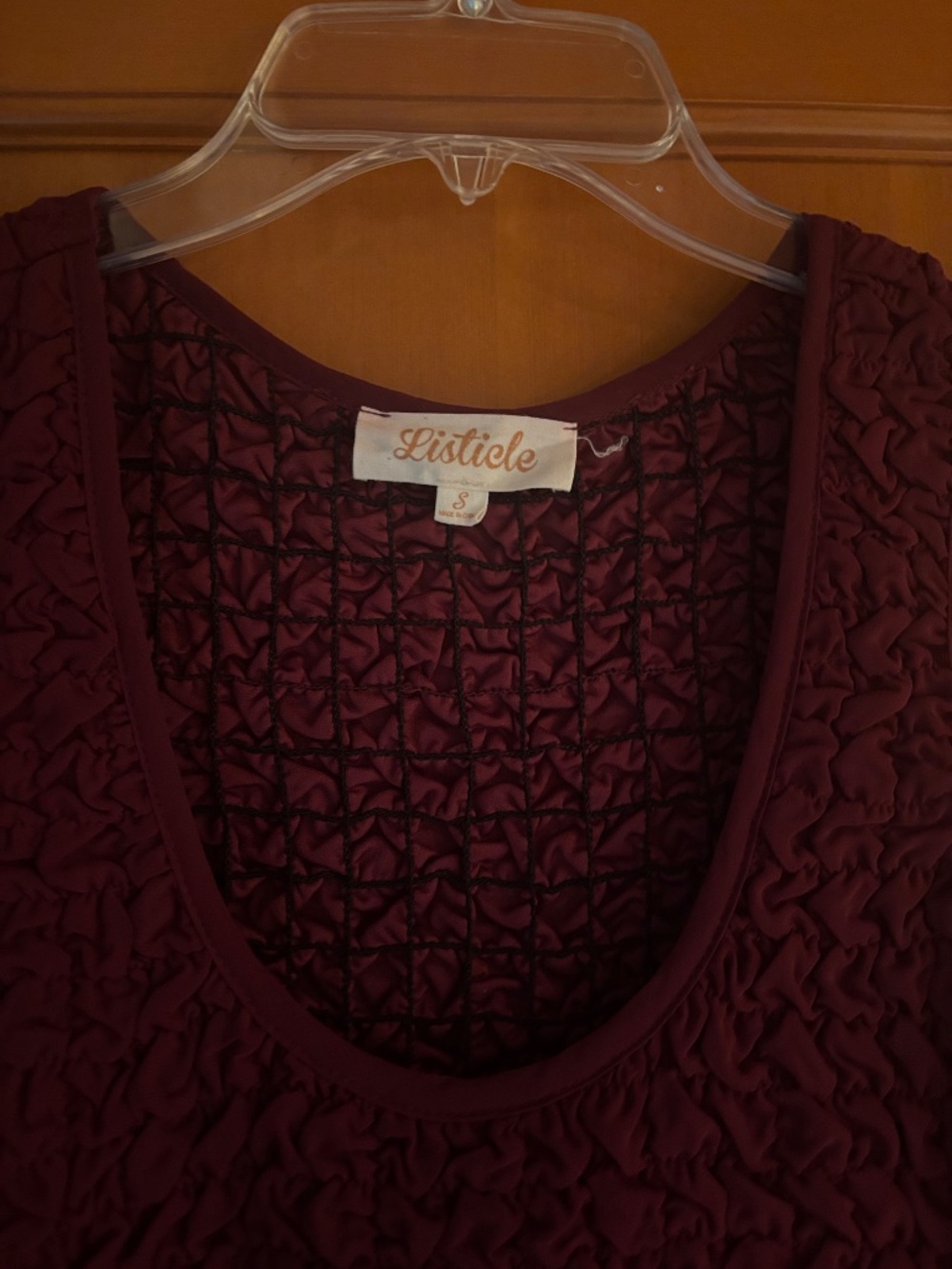 Burgundy maxi dress - Picture 2 of 4